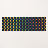 Rainbow 8 Bit Heart Pattern Yogamat (Voorkant (horizontaal))