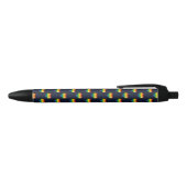 Rainbow 8 Bit Heart Pattern Zwarte Inkt Pen (Bovenkant)