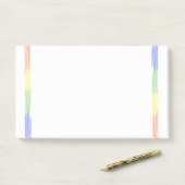 Rainbow aangepaste naam notitieblok post-it® notes (Op bureau)
