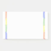 Rainbow aangepaste naam notitieblok post-it® notes (Voorkant)