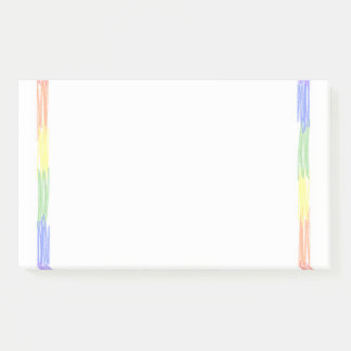 Rainbow aangepaste naam notitieblok post-it® notes