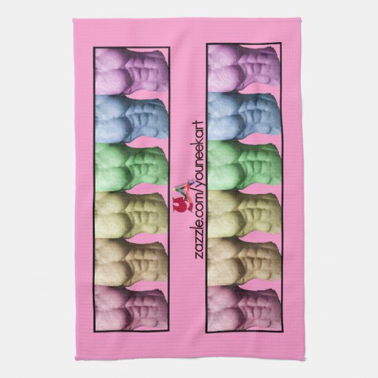 Rainbow Abs American MoJo Kitchen Towels Theedoek (Verticaal)