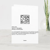 Rainbow Abs Greeting Card Kaart (Achterkant)