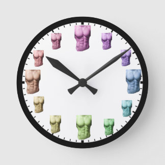 Rainbow Abs Wall Clock Ronde Klok