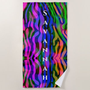 Rainbow Abstract Aangepaste handdoek