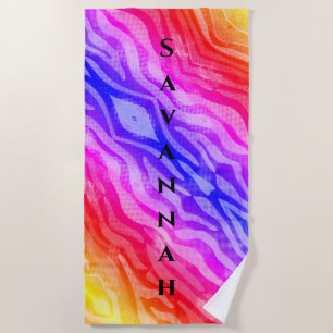 Rainbow Abstract Aangepaste handdoek