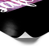 "Rainbow" Abstract Art Safe Space Black Poster (Hoek)