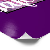 "Rainbow" Abstract Art Safe Space Paars Poster (Hoek)