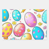 Rainbow Abstract Easter Egg Wrap Inpakpapier Vel (Voorkant 2)
