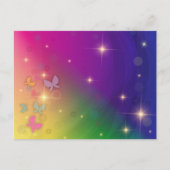 Rainbow Abstract Fairleight Butterflies Sparkles Briefkaart (Voorkant)