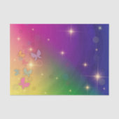 Rainbow Abstract Fairleight Butterflies Sparkles Tissuepapier (Voorkant)