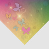 Rainbow Abstract Fairleight Butterflies Sparkles Tissuepapier (Detail)