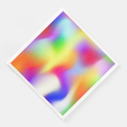 Rainbow abstract fancy verloop servet (Hoek)