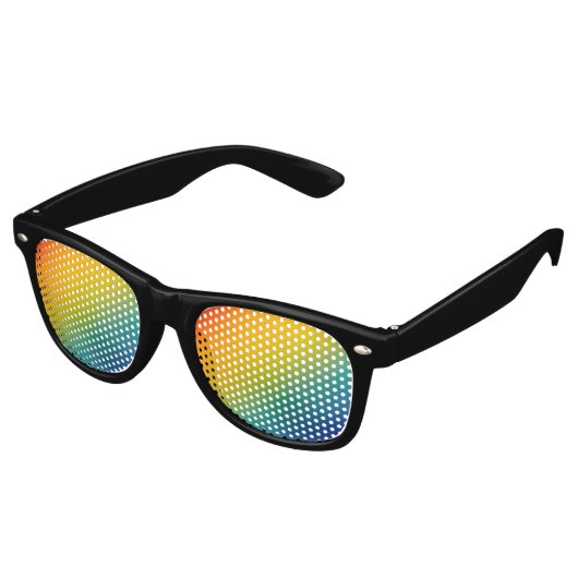 rainbow abstract gradient party sunglasses retro zonnebril (Gekanteld)