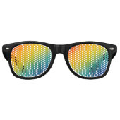 rainbow abstract gradient party sunglasses retro zonnebril (Voorkant)