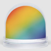 rainbow abstract gradient snow globe sneeuwbol (Voorkant)