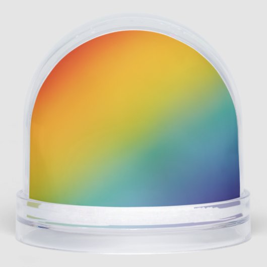 rainbow abstract gradient snow globe sneeuwbol (Voorkant)