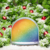 rainbow abstract gradient snow globe sneeuwbol (Kerstmis)