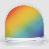 rainbow abstract gradient snow globe sneeuwbol (Achterkant)