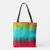 Rainbow Abstract Grunge Tote Bag (Achterkant)