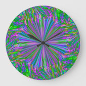 Rainbow Abstract Liquid Art van Heva Weva Grote Klok (Voorkant)