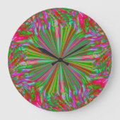 Rainbow Abstract Liquid Art van Heva Weva Grote Klok (Voorkant)