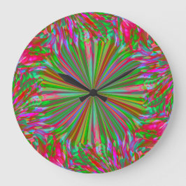 Rainbow Abstract Liquid Art van Heva Weva Grote Klok