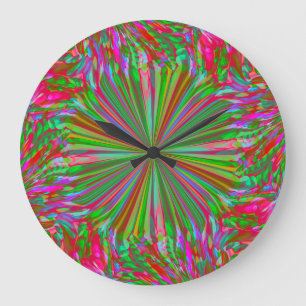 Rainbow Abstract Liquid Art van Heva Weva Grote Klok