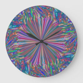 Rainbow Abstract Liquid Art van Heva Weva Grote Klok