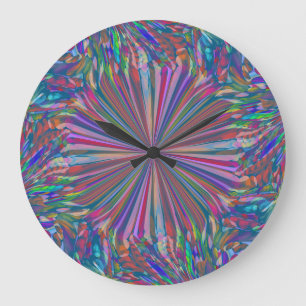 Rainbow Abstract Liquid Art van Heva Weva Grote Klok