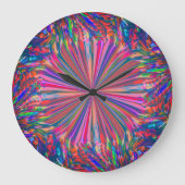 Rainbow Abstract Liquid Art van Heva Weva Grote Klok (Voorkant)