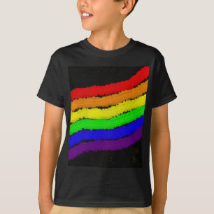 Rainbow abstract ontwerp van Moma T-shirt
