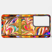 Rainbow Abstract Swirl Trends Samsung Galaxy Hoesje (Linkerkant)