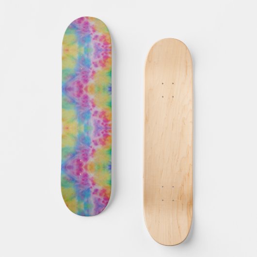 Rainbow Abstract Tie Dye Persoonlijk Skateboard (Voorkant)