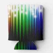 Rainbow abstracte glitter textuur blikjeskoeler (Achterkant)