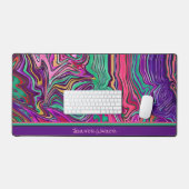 Rainbow Abstracte speelse streep ontwerpnaam Bureaumat (Keyboard & Muis)