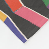 Rainbow abstracte zzag naadloos patroon, handpai fleece deken (Hoek)