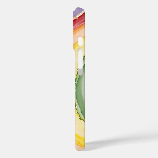 Rainbow Add Name Case-Mate iPhone Case (Achterkant / Links)