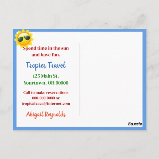 Rainbow Adirondack Strandstoelen Briefkaart (Achterkant)