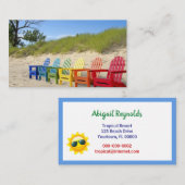 Rainbow Adirondack Strandstoelen Visitekaartje (Voorkant / Achterkant)