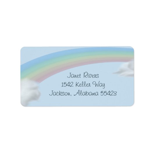 Rainbow Adres Stickers (Voorkant)