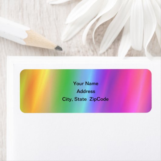 Rainbow-adreslabel Etiket (Insitu)