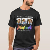 Rainbow Afgestudeerde 3 Foto Afstuderen T-shirt (Voorkant)