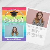 Rainbow Afstuderen Foto 2023 LGBTQ Afstuderen Aankondiging