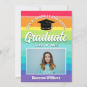 Rainbow Afstuderen Foto 2023 LGBTQ Afstuderen Aankondiging (Voorkant)