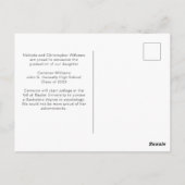 Rainbow Afstuderen foto Chic LGBTQ Afstuderen Briefkaart (Achterkant)