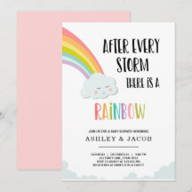 Rainbow After a Loss Girl Baby shower