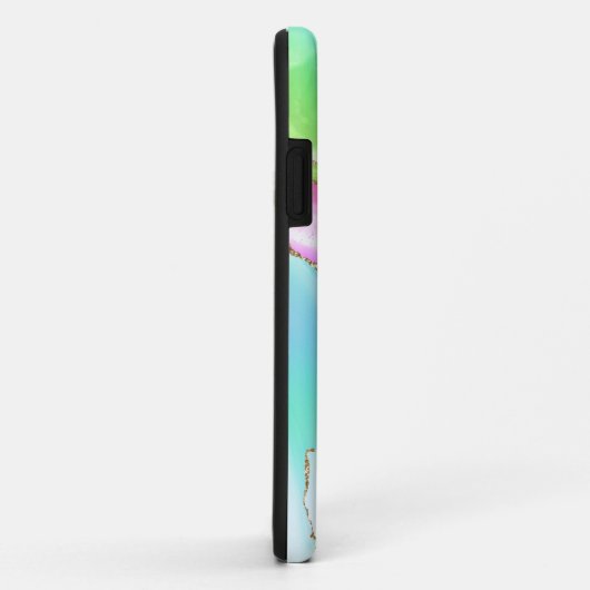 ** Rainbow Agaat Sun Rays Gold Pastel Case-Mate iPhone Case (Achterkant/rechts)