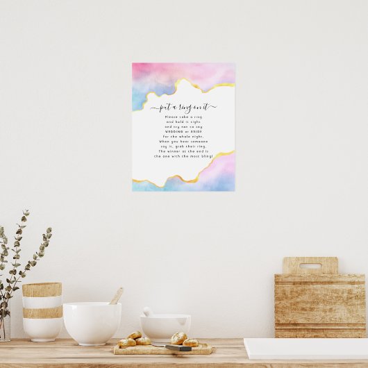 Rainbow Agate Put a Ring On It Game Poster (Keuken)