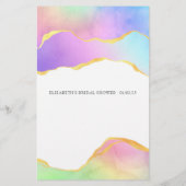 Rainbow Agate Stone Vrijgezellenfeest Bingo (Achterkant)